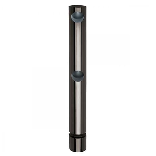 Double End Post - Glass Mount - Anthracite Black