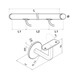 Oak Handrail Kit with Angle Plate Bracket Diagram
