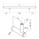 Handrail with Invisible Fixing Bracket - Dimensions