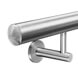 Stainless Steel Handrail with Flush Fixing Plate Bracket