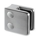 Stainless Steel Glass Clamp - Square - 6mm to 10mm Glass Thickness - Tube Mount