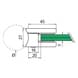 Glass Clamp - Square - 6mm to 10mm - Tube Mount - Dimensions