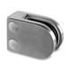 Stainless Steel D Glass Clamp - 6mm to 12mm - Flat Mount