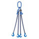 4 Leg Lifting Chain Sling with Clevis Hooks - Grade 100