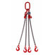 4 Leg Lifting Chain Sling with Eye Hooks - Grade 80