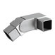 Square 90° Adjustable Connector - Left - Stainless Steel