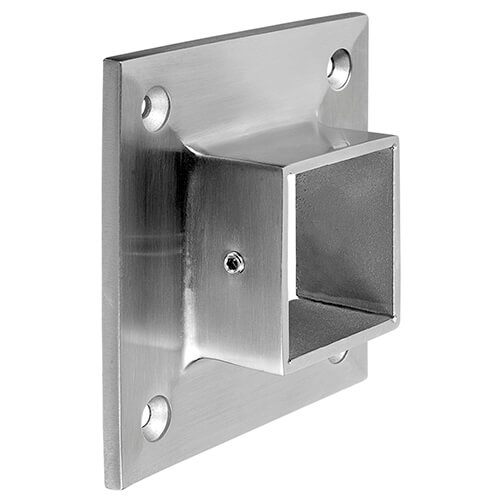 Wall Mount Square Flange Fixing - Stainless Steel