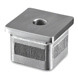 Square Balustrade Mounting Adapter - M10 Thread - Stainless Steel