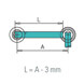 90 Degree Post Adapter - 6mm Bar Railing - Profile