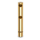 Double End Post - Glass Mount - Brass Finish - 6mm Bar Rail