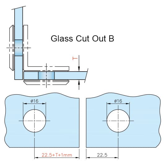 90 Degree Glass Clamp - Installation