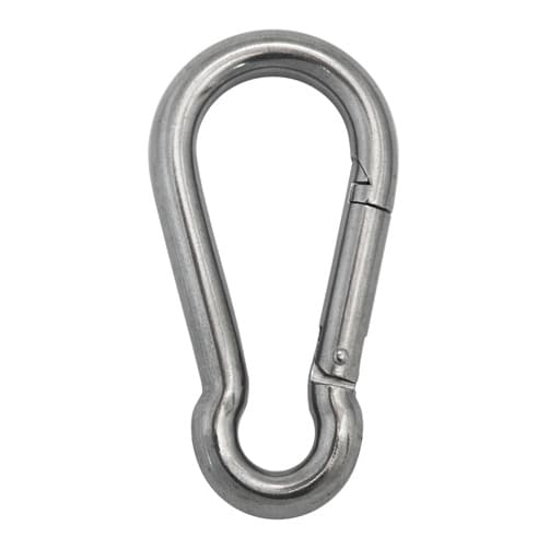 250 lbs Spring Snap Hook for Key Chains Hiking Amgiimor 4Pcs 3.15 Inch Carabiner Caribeener Clips Stainless Steel Carabeaner Hooks 