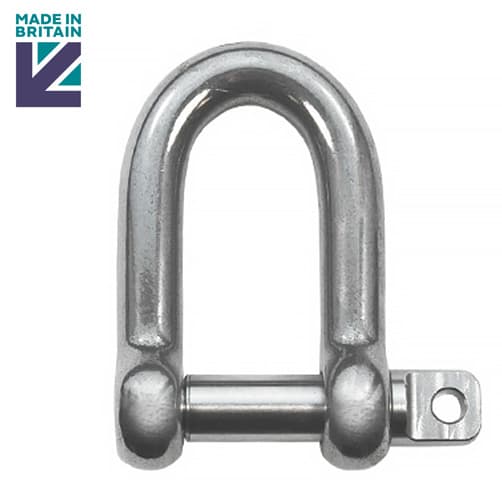 4mm 5mm 6mm 8mm 10mm 12mm 16mm D Shackle A4 Marine Grade Stainless Steel