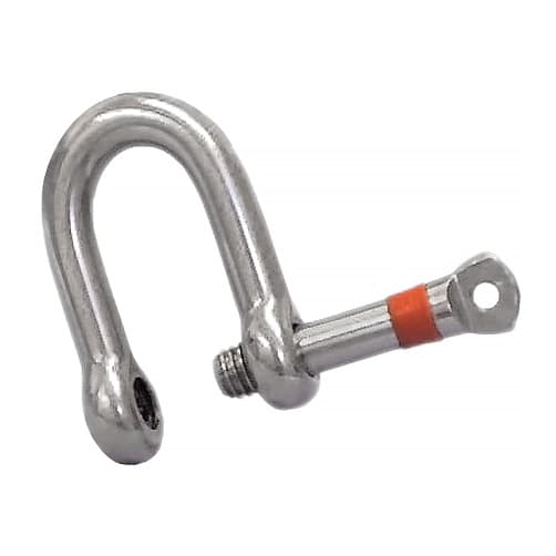 Stainless Steel D Shackle With Shake Proof Pin