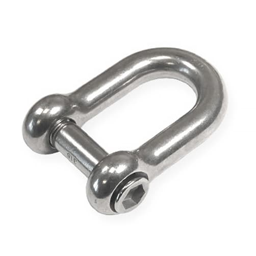 D Shackle with Hexagon Pin