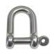 D Shackle with Screw Pin - Stainless Steel