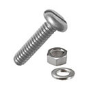 Slotted Pan Head Machine Screw with Nut and Washer