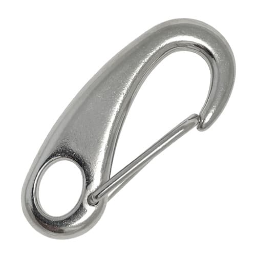 6MM Stainless Steel Swivel Hook Marine Spring Loaded Slip With Safety Catch