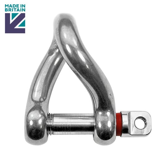 Stainless Steel Twist Shackle with Shake Proof Pin