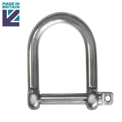 Stainless Steel 316 Wide D Shackle 
