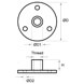 Shelf Plate Dimensions - 3mm x M10 Posilock Display System