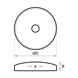 Cover Disc Dimensions - 3mm x M10 Posilock Display System