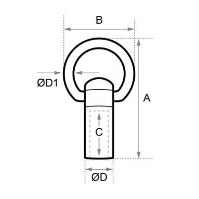 Ring Holder Dimensions- Posilock Display System