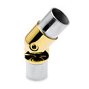 Tube Connector - Adjustable Elbow - Brass Finish