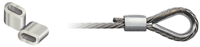 Aluminium Ferrule for Wire Rope - Standard Type A
