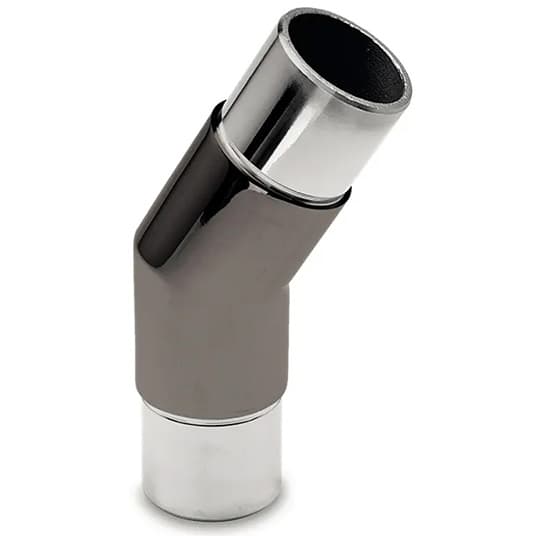 Flush Angle Tube Connector - 30 Degree Elbow - Anthracite Finish