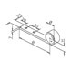 Arm Rail Bracket - Bar Railing - Dimensions