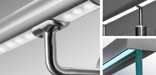 Balustrade Components - LED Handrail Lighting