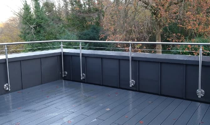 Stainless Steel Wire Balustrade - Woldingham, Surrey