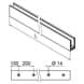 Top Mount Base Channel - Easy Glass Smart+ - Dimensions