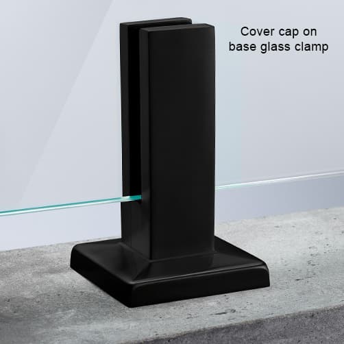 Black Cover Cap on Base Clamp