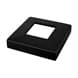 Black Cover Cap for Square Base Glass Clamp