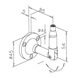 Cable Display Tensioner - Wall Bracket - Dimensions