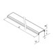 Glass Cap Rail - Stainless Steel - Dimensions