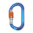 Carabiner - Locking Screwgate - Oval Shape - Blue