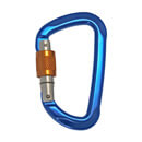 Carabiner - Locking Screwgate - Asymmetric - Blue