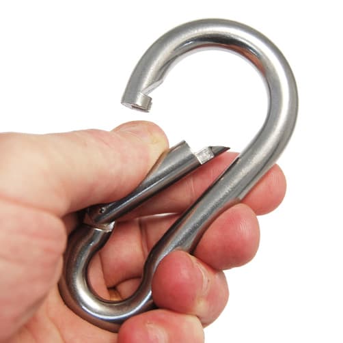 Carabiner with No Eye - Open Gate