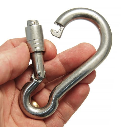 Carabiner with Self Lock Nut - Open Gate