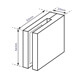 Clamp for Decorative Garden Screens - Dimensions