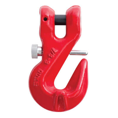 Lifting Clevis Grab Hook - Safety Pin - Grade 80