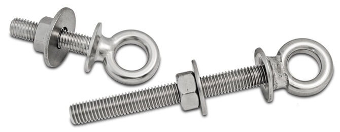 Stainless Steel Collared Eye Bolts