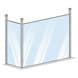 Corner Posts - Shower Glass Partition Wall