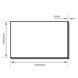 Blank Balustrade Screen - Corten Steel - Dimensions