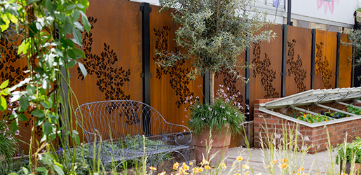 Decorative Garden Screens - Corten Steel