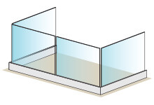 Prime Glass Balustrade - U Shaped