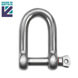 Stainless Steel D Shackle with Shake Proof Pin